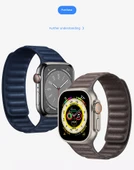 Apple Watch S10 46mm Sarı Kanvas Kordon - 8