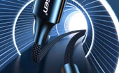 USB Magic Siyah 1.2m Hasır Örgülü Süper İletken Bakır Kablo (1 Alana 1 Bedava) - 6