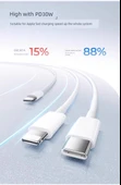 Apple 15/16 Hızlı Şarj Seti - 1.0m Kablo + 30W Adaptör - 8