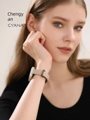Apple Watch S3/S2/S1 42mm için Deri Kordon - Süt Kayısı Baharatlı Fındık Kırmızı Kahve - 3