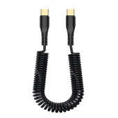 Type C - Apple PD Stereo Dirsek - Düz Yaylı Hızlı Şarj Kablosu - Uzun - 6