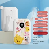 10000mAh Powerbank - Winnie the Poochus Çift Hatlı Çift Arayüzlü Hızlı Şarj - 1