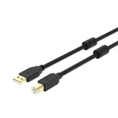 PLC Programlama USB Kablosu - 3m - Kare Data Hattı - Çift Manyetik Halka - Üst Düzey - 6