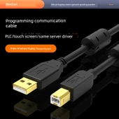 PLC Programlama USB Kablosu - 3m - Kare Data Hattı - Çift Manyetik Halka - Üst Düzey - 1