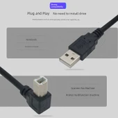 1.5m Yazıcı Data Kablosu - [Alt-A Düz] 2628AWG Çekirdekli + Çift Katmanlı Korumalı - 7