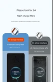 Type-C 6A 100W Süper Hızlı Şarj Data Kablosu - 1m Beyaz thumbnail 8