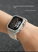 Apple Watch 44mm S6/5/4/SE Siyah Kasa + 2 Ekran Koruyucu Film - 8