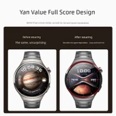 Huawei Watch4 Pro Uyumlu Uzay Keşfi Temalı Hidrojel Film Ekran Koruyucu - Mavi Dünya - 3