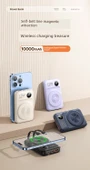 15W Manyetik Hızlı Şarjlı 10000mAh Taşınabilir Powerbank - Beyaz - 7