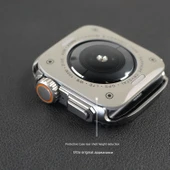 Apple Watch 44mm S6/5/4/SE Siyah Kasa + 2 Ekran Koruyucu Film - 6