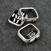 Apple Watch 44mm S6/5/4/SE Siyah Kasa + 2 Ekran Koruyucu Film - 4