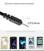 USB Şarj Kablosu - 1 Metre - 4.0mm Yuvarlak Uçlu - 7
