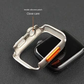 Apple Watch 44mm S6/5/4/SE Siyah Kasa + 2 Ekran Koruyucu Film - 5