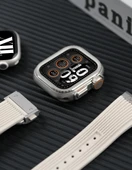 Apple Watch 44mm S6/5/4/SE Siyah Kasa + 2 Ekran Koruyucu Film - 11