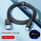 USB Type-C Kablo - 1.5 Metre - Siyah (5A Süper Hızlı Şarj, Avantajlı Tekli Paket) - 2