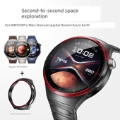 Huawei Watch4 Pro Uyumlu Uzay Keşfi Temalı Hidrojel Film Ekran Koruyucu - Mavi Dünya - 2