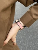 Xiaomi Watch S4sport Uyumlu Kayısı Rengi Deri Manyetik Kordon - 6