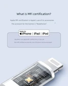1.8m Apple MFi Sertifikalı PD Hızlı Şarj Lightning Kablosu - 6