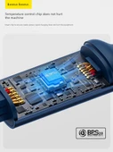 3'ü 1 Arada 100W Hızlı Şarj Kablosu - 1.1m Mor (Type-C, Lightning, Micro USB) - 4