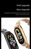 Xiaomi Mi Band 9 Seramik Uyumlu Çelik Kordon - Parlak Siyah - 10