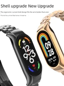 Xiaomi Mi Band 9 Seramik Uyumlu Çelik Kordon - Parlak Siyah - 2