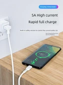 66W USB Type-C Hızlı Şarj Dirsek Kablosu 5A - 1m Siyah Aşağı Bükümlü - 3