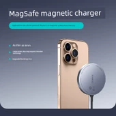 Manyetik Ultra İnce Kablosuz Şarj Aleti - Kılıf ile Uyumlu - 1
