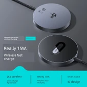 Manyetik Ultra İnce 15W Kablosuz Şarj Aleti - Qi2 Sertifikalı - 1