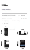Type-C - USB-A Dişi OTG Adaptör - U Şekilli, 11mm Aralık - 8