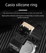 Casio 18mm TPU Siyah Saat Çerçevesi - 2'li Paket thumbnail 7