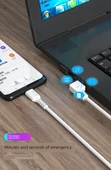66W USB Type-C Hızlı Şarj Dirsek Kablosu 5A - 1m Siyah Bükümlü - 10