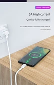 66W USB Type-C Hızlı Şarj Dirsek Kablosu 5A - 1m Siyah Aşağı Bükümlü - 8