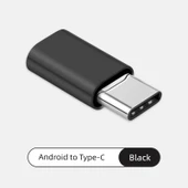 Çoklu Arayüz USB Adaptörü - Android - Type-C Siyah Alaşım - 1
