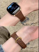Xiaomi Bracelet 8pro Bej Deri Kordon ve Ekran Koruyucu Film - 2