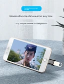 Lightning USB Flash Sürücü OTG Adaptörü - Altın - 8