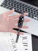 Xiaomi Bileklik 8 (NFC) için Metal Saturn Kordon - Yıldız Renkli - 2