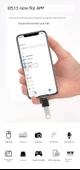 Lightning USB Flash Sürücü OTG Adaptörü - Altın - 10