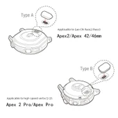 Coros Apex Pro Şarj Portu Toz Tıkacı - 11