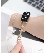 Huawei Bileklik 8/9/10 için Metal Saturn Kordon - Altın thumbnail 9