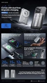 Manyetik Kablosuz Powerbank 5000mAh PD20W Hızlı Şarj - Altın - 3