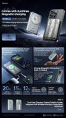 Manyetik Kablosuz Powerbank 5000mAh PD20W Hızlı Şarj - Altın - 4