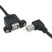 USB-B Yazıcı Uzatma Kablosu - 0.3m - Düz Başlık - 4