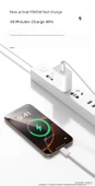 iPhone 16/15 Serisi 45W Şarj Aleti + 1.0m Çift C Tipi Örgülü Hızlı Şarj Kablosu - 8