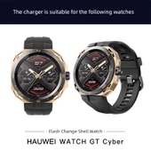 Huawei Watch GT Cyber Tek Parça Şarj Aleti - Siyah - 5