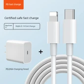 BASEUS PD 20W Hızlı Şarj Başlığı + 2x1.0m Şarj Kablosu - 1