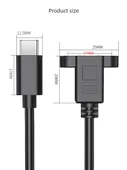 Type-C USB 3.1 Uzatma Kablosu - 1m - 16 Çekirdek - 10GPBS - 6