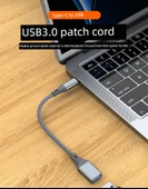 USB-C - USB 3.0 OTG Adaptör - Açık Gri - Yüksek Hızlı - 6