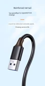Type-C Micro USB 3.0 Hızlı Data Kablosu - 1m Type-C Alaşım Kılıf - 8