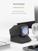 Manyetik Saat Şarj Standı - Siyah - OPPO Watch X2, 4pro, One Plus Watch 2, 3, 3Pro, SE - 2