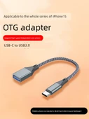 USB-C - USB 3.0 OTG Adaptör - Açık Gri - Yüksek Hızlı - 2